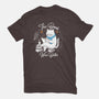 Cat Reader-mens basic tee-Liewrite