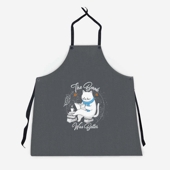 Cat Reader-unisex kitchen apron-Liewrite