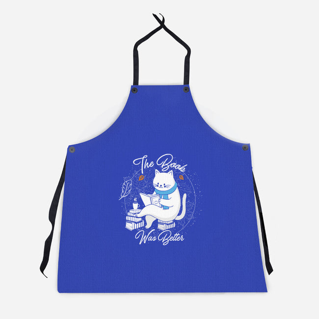 Cat Reader-unisex kitchen apron-Liewrite