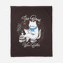 Cat Reader-none fleece blanket-Liewrite