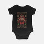 Hail Santa Claws-baby basic onesie-Thiago Correa