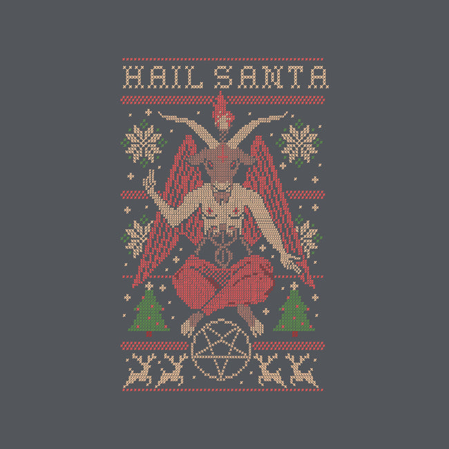 Hail Santa Claws-womens fitted tee-Thiago Correa