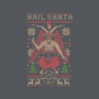 Hail Santa Claws-womens fitted tee-Thiago Correa