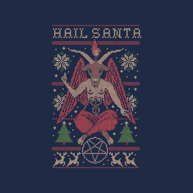 Hail Santa Claws-womens v-neck tee-Thiago Correa