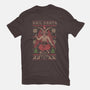Hail Santa Claws-womens basic tee-Thiago Correa