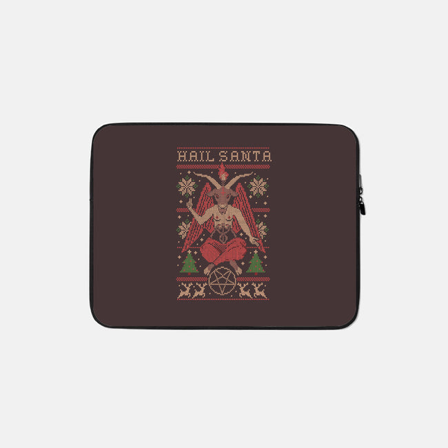 Hail Santa Claws-none zippered laptop sleeve-Thiago Correa