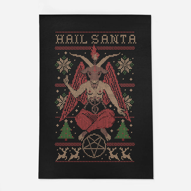 Hail Santa Claws-none outdoor rug-Thiago Correa