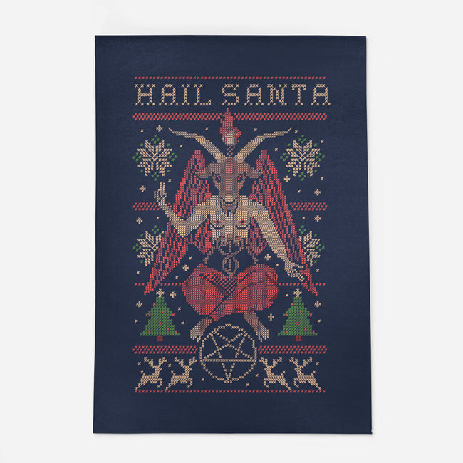 Hail Santa Claws-none outdoor rug-Thiago Correa