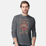 Hail Santa Claws-mens long sleeved tee-Thiago Correa