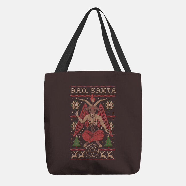 Hail Santa Claws-none basic tote-Thiago Correa