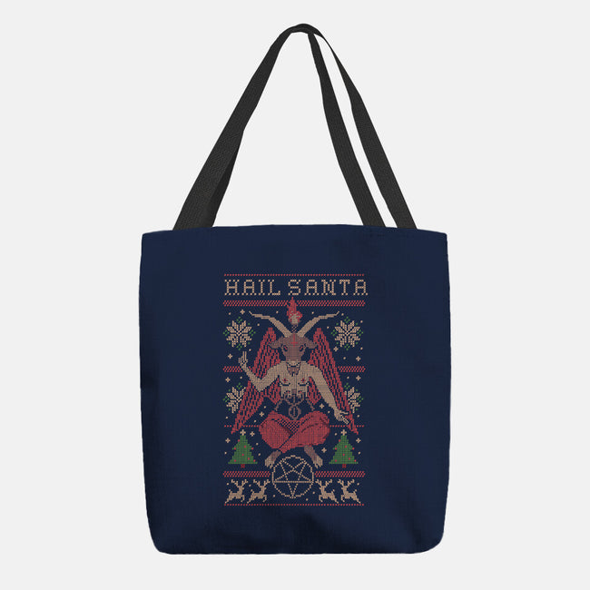 Hail Santa Claws-none basic tote-Thiago Correa