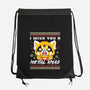 Metal Christmas-none drawstring bag-estudiofitas