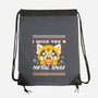Metal Christmas-none drawstring bag-estudiofitas