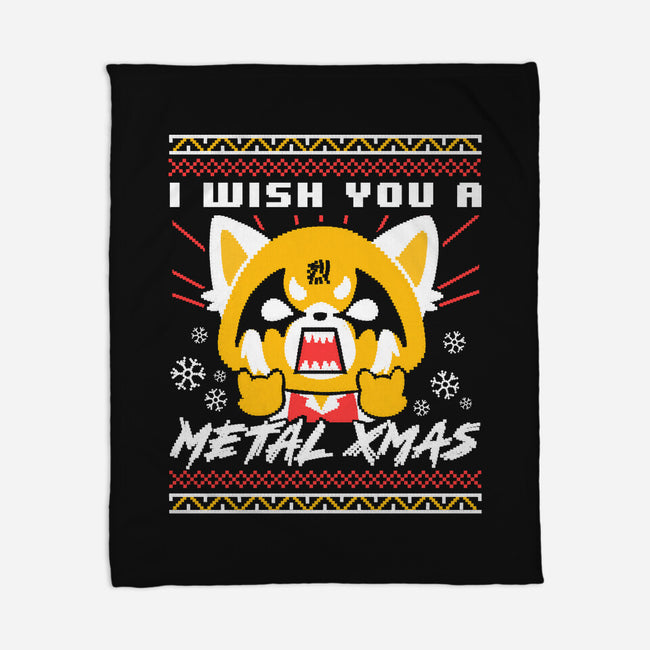 Metal Christmas-none fleece blanket-estudiofitas