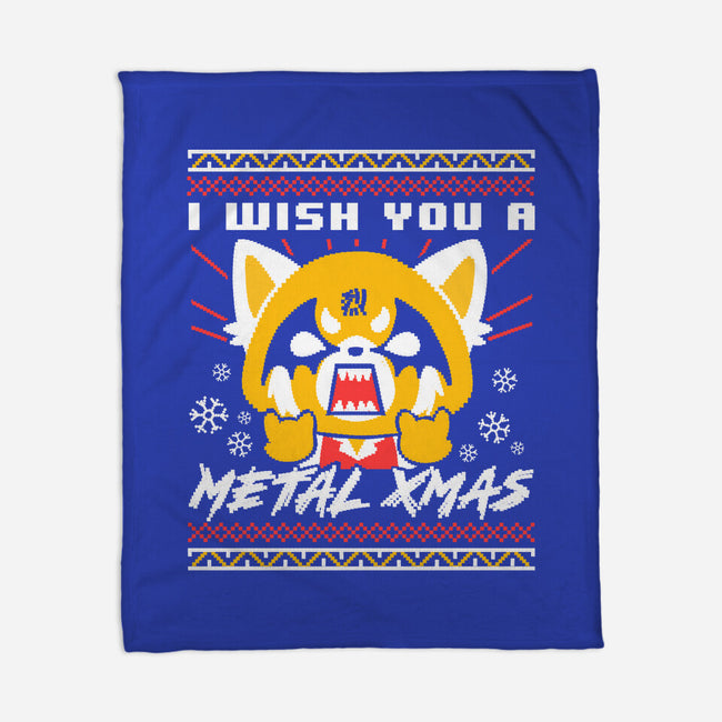 Metal Christmas-none fleece blanket-estudiofitas