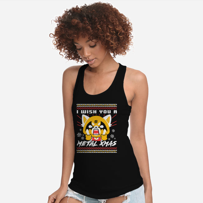 Metal Christmas-womens racerback tank-estudiofitas