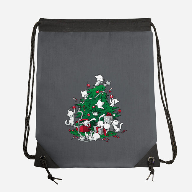 Cat Tree-none drawstring bag-DoOomcat