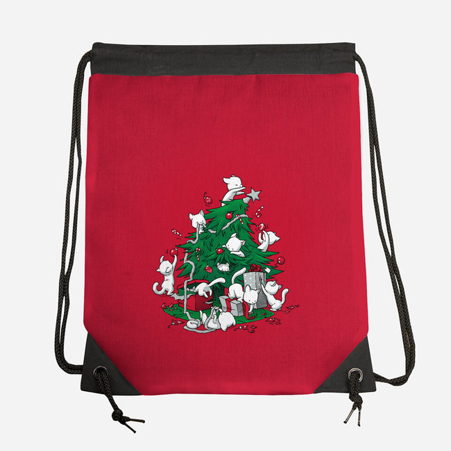 Cat Tree-none drawstring bag-DoOomcat