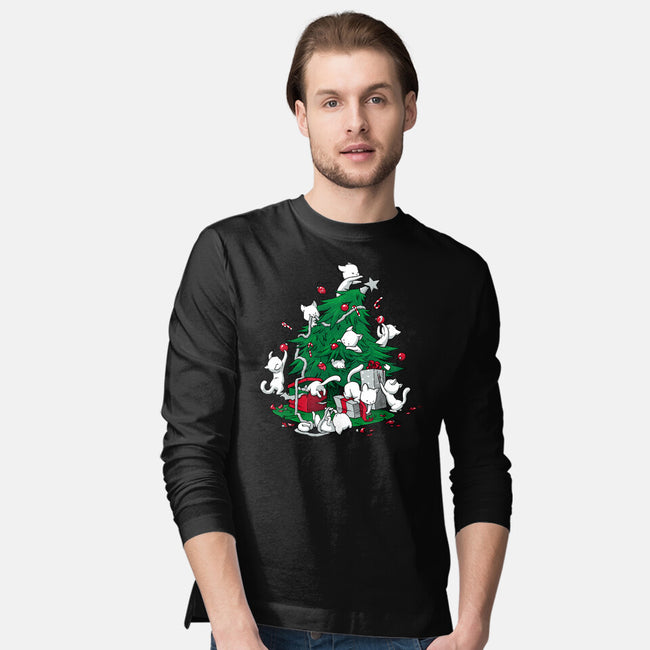Cat Tree-mens long sleeved tee-DoOomcat