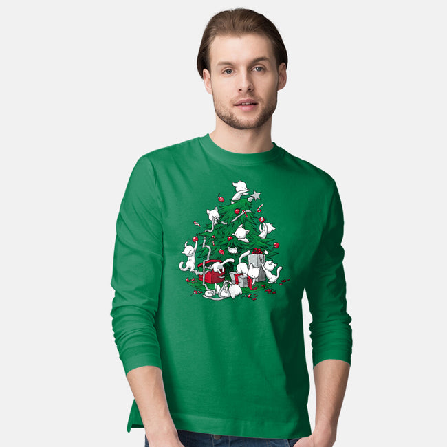 Cat Tree-mens long sleeved tee-DoOomcat
