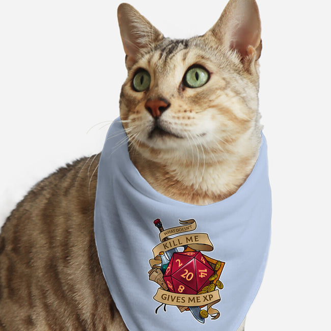 Gives Me XP-cat bandana pet collar-Ursulalopez