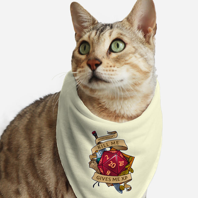 Gives Me XP-cat bandana pet collar-Ursulalopez