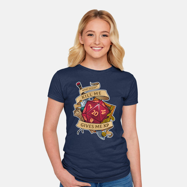Gives Me XP-womens fitted tee-Ursulalopez