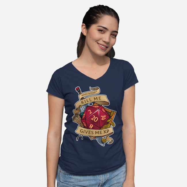 Gives Me XP-womens v-neck tee-Ursulalopez