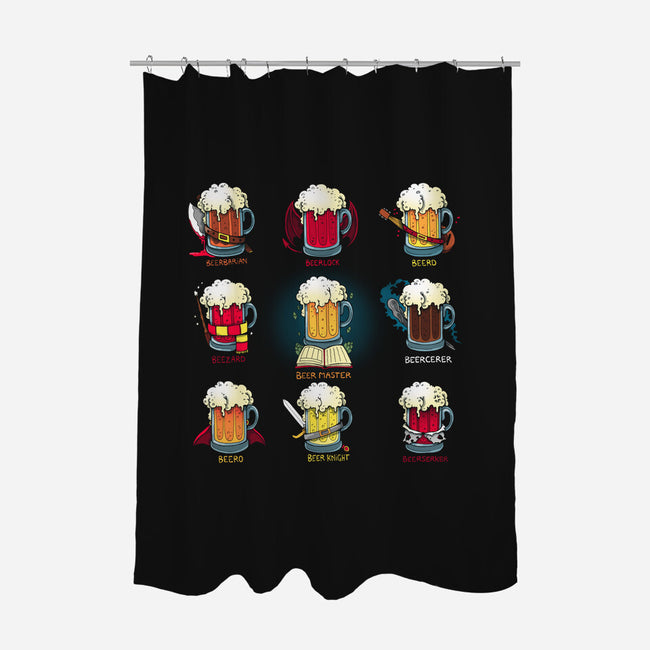 Beer Role Play-none polyester shower curtain-Vallina84