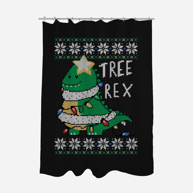 Tree Rex Sweater-none polyester shower curtain-TaylorRoss1