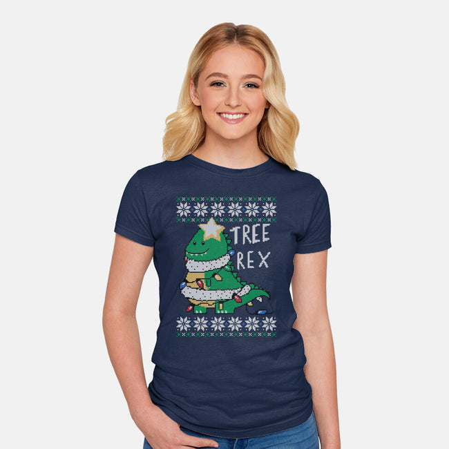 Tree Rex Sweater-womens fitted tee-TaylorRoss1