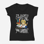 Grammar Cat-womens v-neck tee-TaylorRoss1