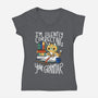 Grammar Cat-womens v-neck tee-TaylorRoss1
