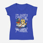 Grammar Cat-womens v-neck tee-TaylorRoss1