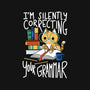 Grammar Cat-none non-removable cover w insert throw pillow-TaylorRoss1