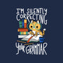 Grammar Cat-none non-removable cover w insert throw pillow-TaylorRoss1
