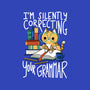 Grammar Cat-none non-removable cover w insert throw pillow-TaylorRoss1