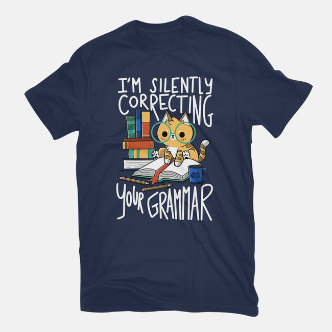 Grammar Cat-womens basic tee-TaylorRoss1