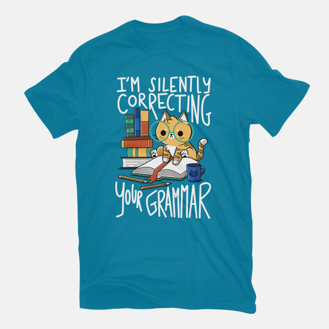 Grammar Cat-unisex basic tee-TaylorRoss1