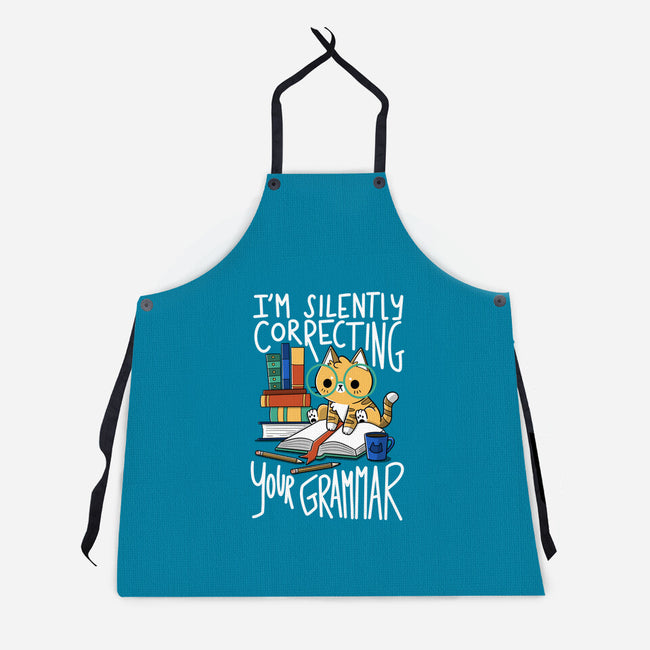 Grammar Cat-unisex kitchen apron-TaylorRoss1