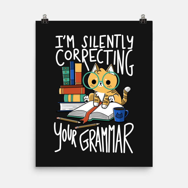 Grammar Cat-none matte poster-TaylorRoss1