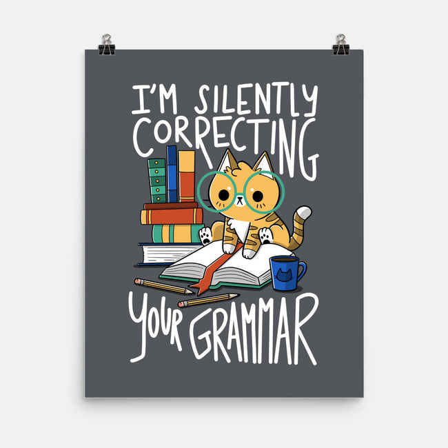 Grammar Cat-none matte poster-TaylorRoss1