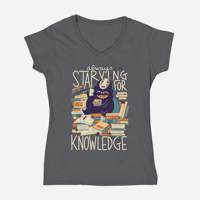 Book Eater-womens v-neck tee-TaylorRoss1