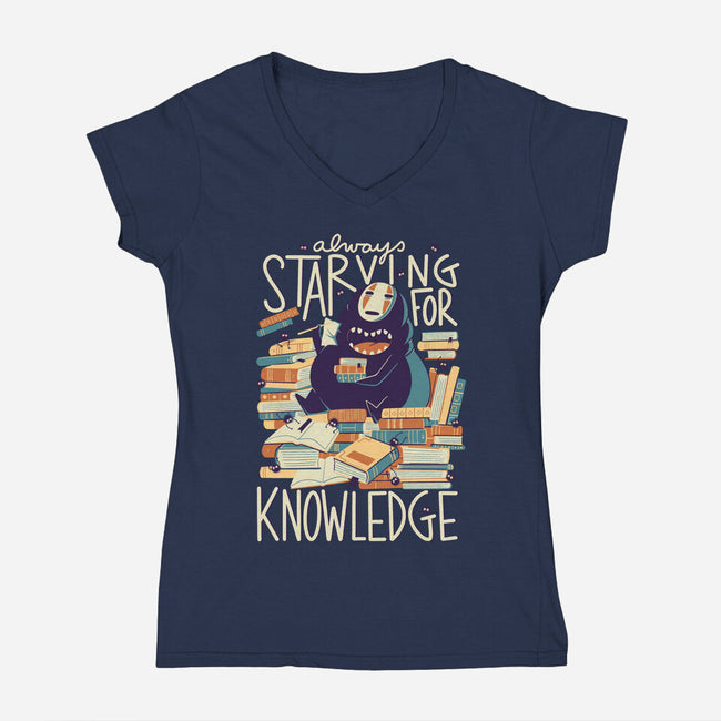 Book Eater-womens v-neck tee-TaylorRoss1