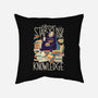 Book Eater-none removable cover w insert throw pillow-TaylorRoss1