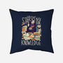 Book Eater-none removable cover w insert throw pillow-TaylorRoss1