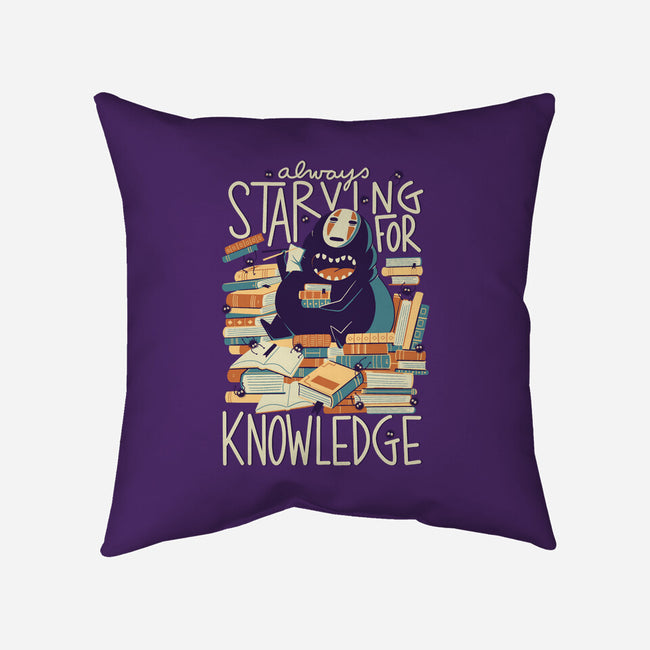 Book Eater-none removable cover w insert throw pillow-TaylorRoss1