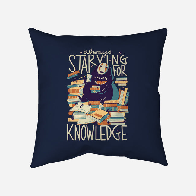 Book Eater-none removable cover throw pillow-TaylorRoss1