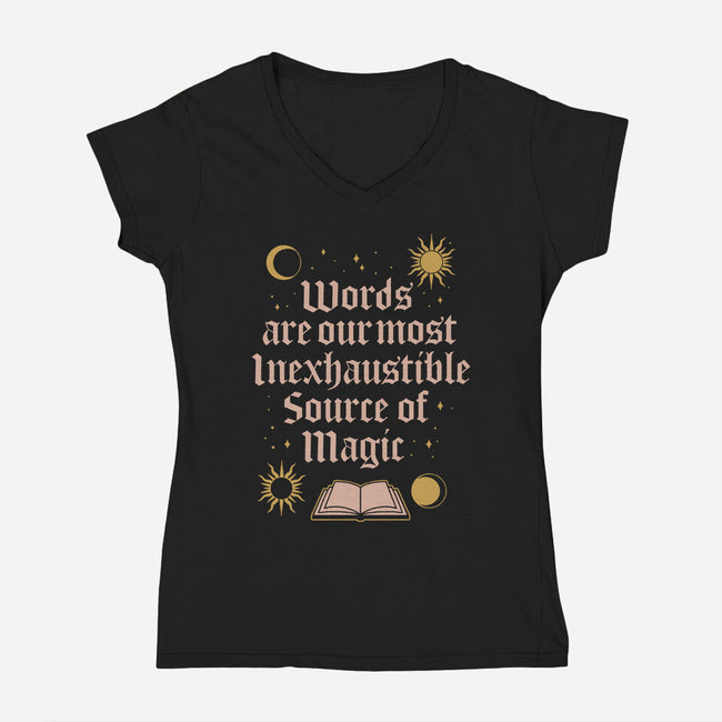 Source Of Magic-womens v-neck tee-Thiago Correa