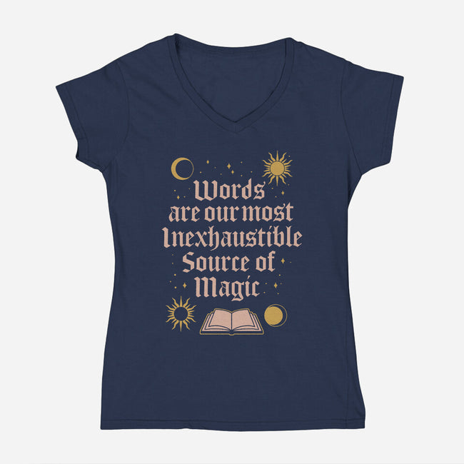 Source Of Magic-womens v-neck tee-Thiago Correa